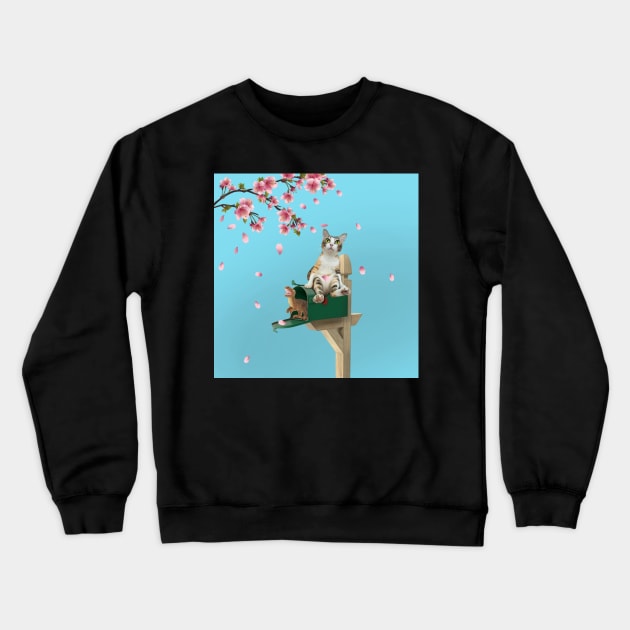 Petais In The Wind Crewneck Sweatshirt by leBoosh-Designs